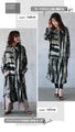 A tie-dye style shirt dress with a relaxed, modern and unique look