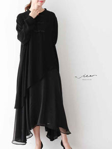  A soft chiffon dress