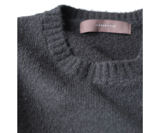 【セール商品返品交換不可】大人が似合うカギ編みレースのニットワンピース