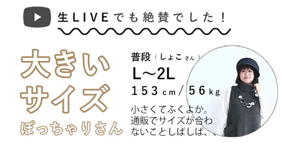 5箇所の体型隠しワンピース