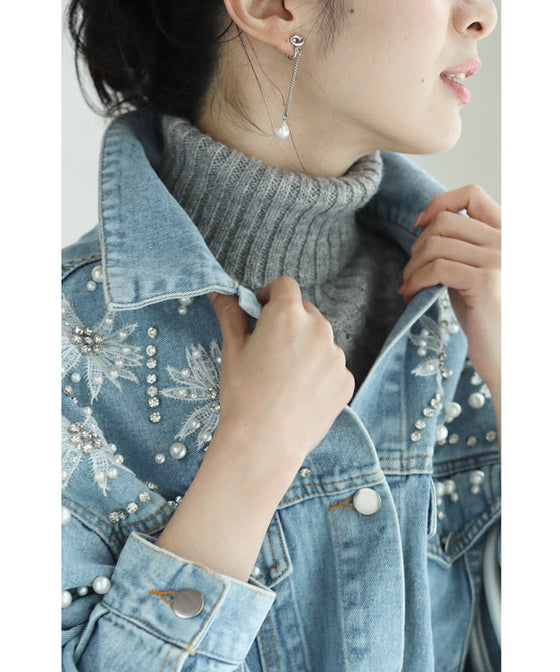 【セール商品返品交換不可】（S~L対応）（ホワイト）細やかなチェックの折りニットミディアムスカート