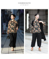 Elegant ribbon-tie blouse top with soft sleeves