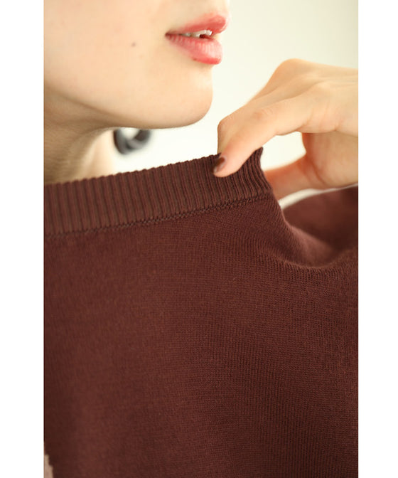 【セール商品返品交換不可】（S~L対応）色遊びカラーブロッキングのニットプルオーバートップス