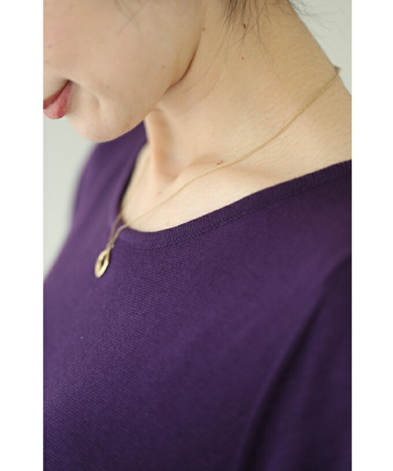 【セール商品返品交換不可】沸き上がる花編みレース裾のニットチュニックワンピース