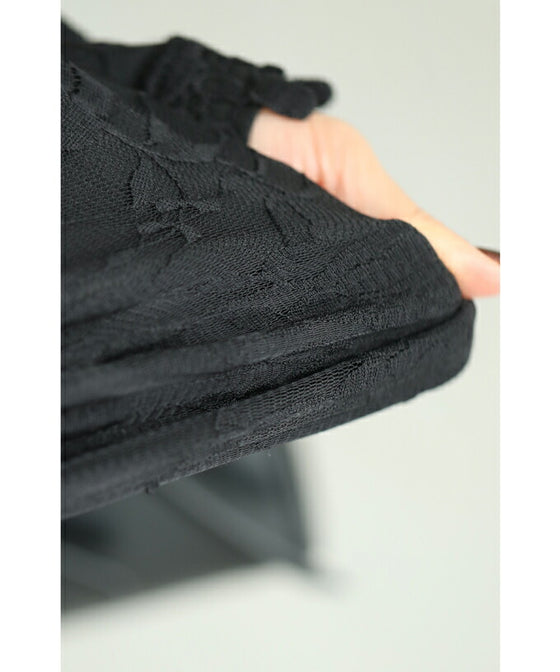 【セール商品返品交換不可】連なる花咲く総レースプルオーバートップス