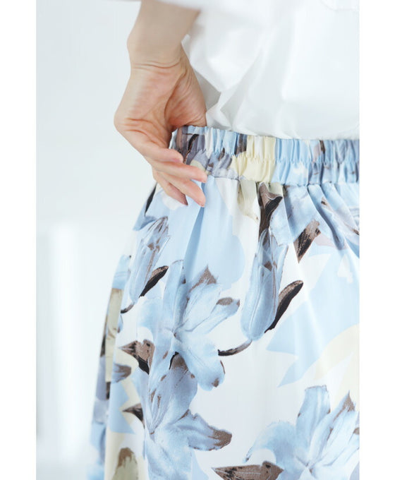 上品な水彩花画のエアリーミディアムスカート – ONE PEACE ONLINE