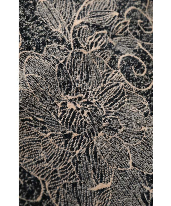 【セール商品返品交換不可】輝くネックビジューのエレガントな起毛ニットコートアウター