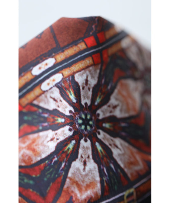 【セール商品返品交換不可】大人のエキゾチック柄ゆったりシャツロングワンピース