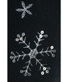 【セール商品返品交換不可】煌めく雪の結晶ニットジョガーパンツ