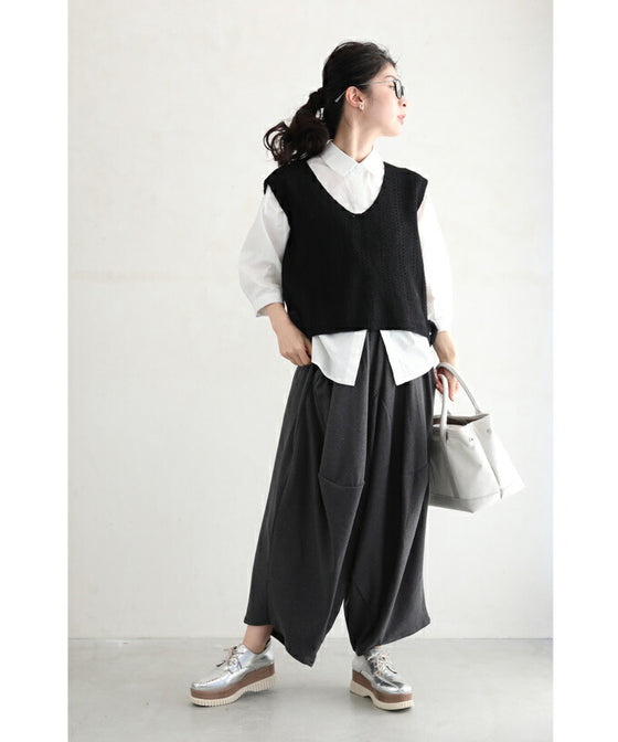 お洒落でゆったり楽ちんなサルエルパンツ
