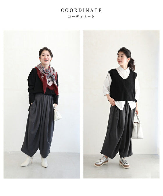 お洒落でゆったり楽ちんなサルエルパンツ