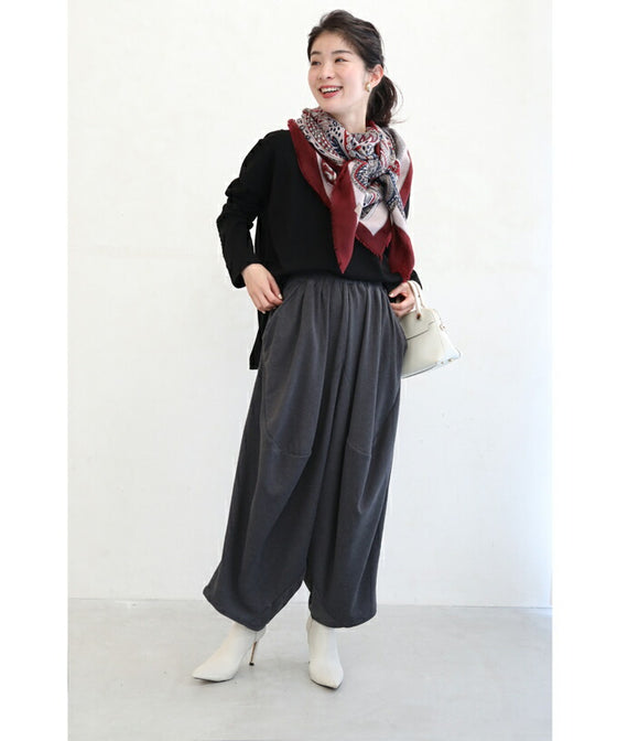 お洒落でゆったり楽ちんなサルエルパンツ