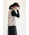 【セール商品返品交換不可】煌めく花々。中綿ベスト