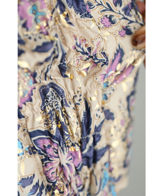 【セール商品返品交換不可】煌めく花々。中綿ベスト