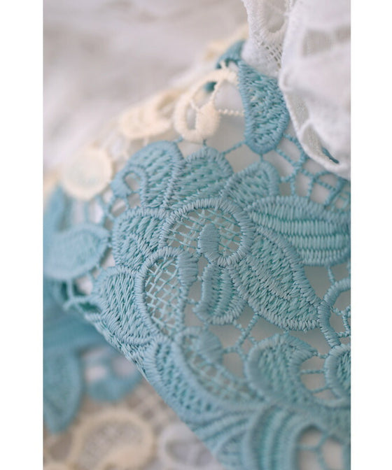 【セール商品返品交換不可】（S~M対応）美しいカットワークのアラベスクレースプルオーバートップス