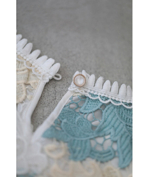 【セール商品返品交換不可】（S~M対応）美しいカットワークのアラベスクレースプルオーバートップス