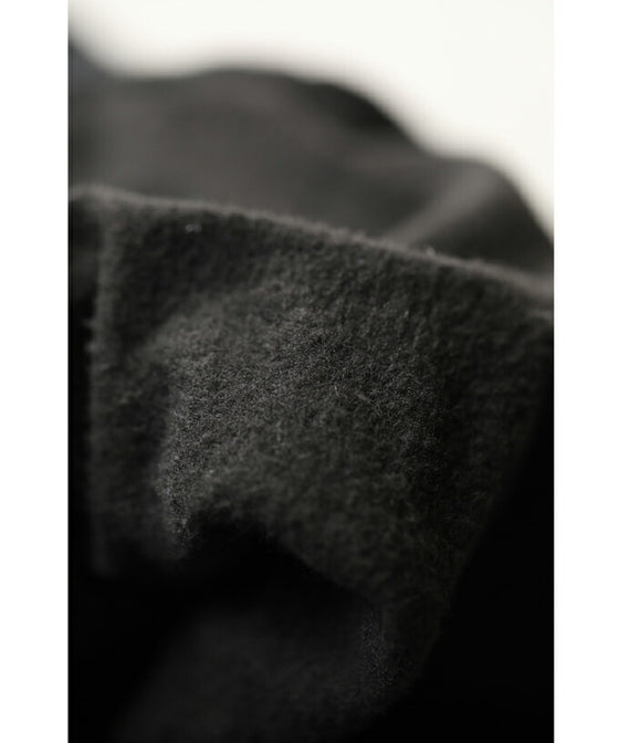 【セール商品返品交換不可】裏起毛で暖かい。パール艶めくチュールネックプルオーバートップス