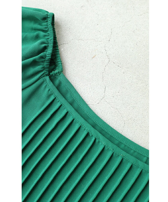 (S~4L size) Beautiful décolleté blouse for plus-sized women 