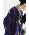 [Sale items cannot be returned or exchanged] Light snow long coat with floating check pattern