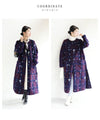 [Sale items cannot be returned or exchanged] Light snow long coat with floating check pattern