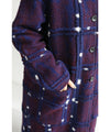 [Sale items cannot be returned or exchanged] Light snow long coat with floating check pattern
