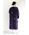 [Sale items cannot be returned or exchanged] Light snow long coat with floating check pattern