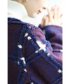 [Sale items cannot be returned or exchanged] Light snow long coat with floating check pattern