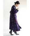 [Sale items cannot be returned or exchanged] Light snow long coat with floating check pattern