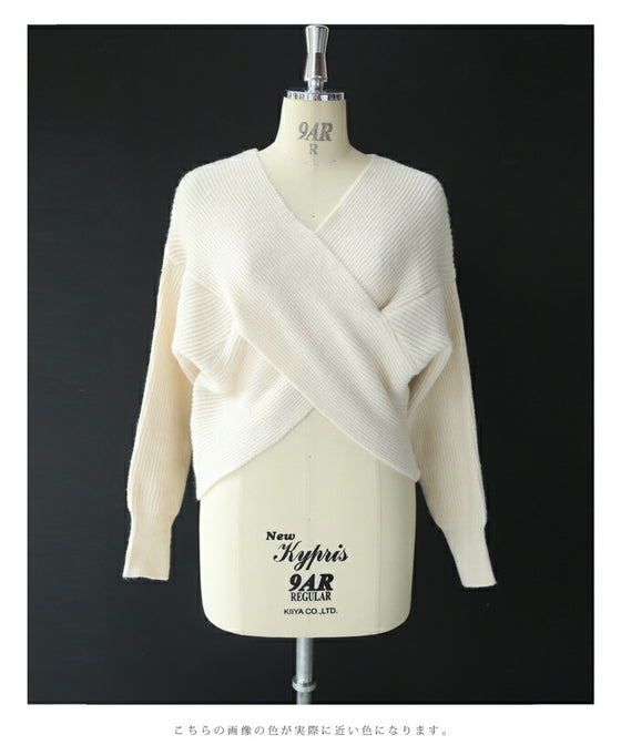 重ね着を楽しむ スタイルアップニット