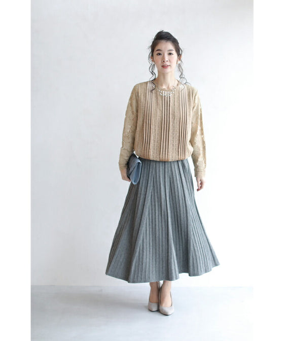 【セール商品返品交換不可】着まわし力抜群。冬の名脇役ニットスカート