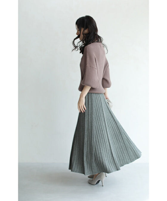 【セール商品返品交換不可】着まわし力抜群。冬の名脇役ニットスカート