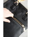 [Sale items cannot be returned or exchanged] Leather-like chain handle 3-way bag