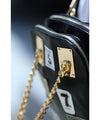 [Sale items cannot be returned or exchanged] Leather-like chain handle 3-way bag