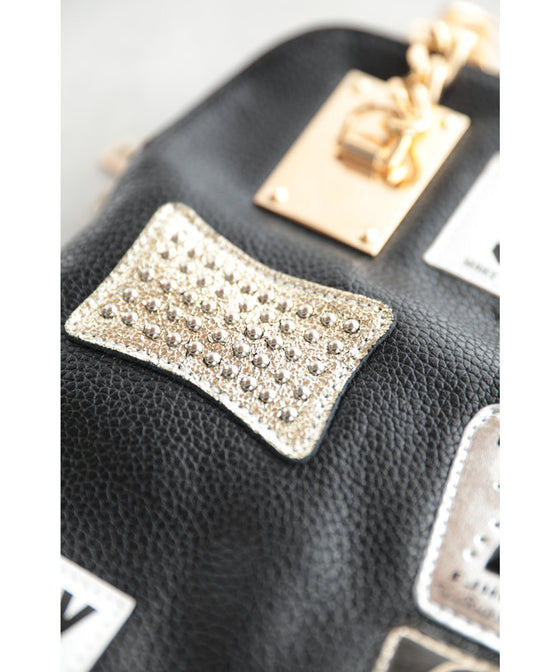 [Sale items cannot be returned or exchanged] Leather-like chain handle 3-way bag