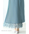 【アウトレット返品交換不可】アシンメトリーなワザありプリーツデザインスカート