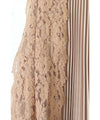 [Sale items cannot be returned or exchanged] Pleated skirt decorated with gorgeous side lace
