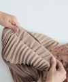 [Sale items cannot be returned or exchanged] Pleated skirt decorated with gorgeous side lace