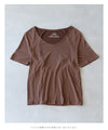 【セール商品返品交換不可】印象的な後ろ姿。バックラインホールのTシャツトップス