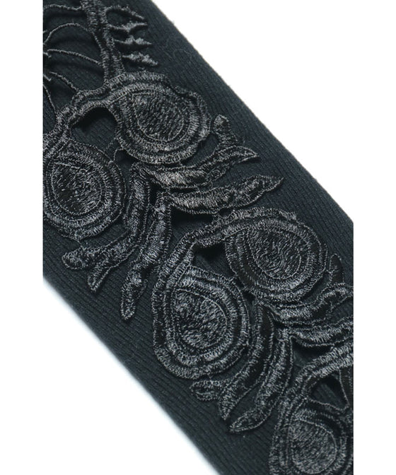 【セール商品返品交換不可】【アウトレット商品返品交換不可】上品に肌魅せ。艶やかレースのニットトップス