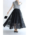 Easy to wear and beautiful. A gorgeous lace midi skirt