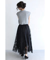 Easy to wear and beautiful. A gorgeous lace midi skirt