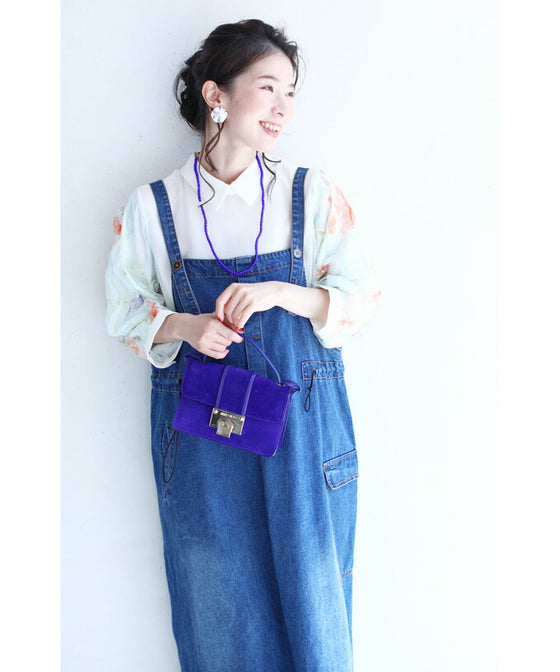 【セール商品返品交換不可】8通りの着回しを楽しむデニムサロペットワンピース