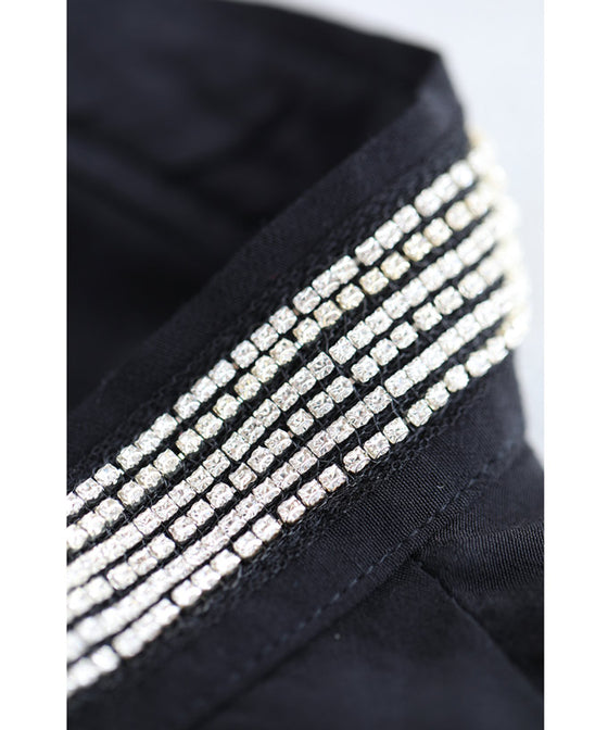 【アウトレット返品交換不可】存在感あるビジュータイの艶カットソートップス