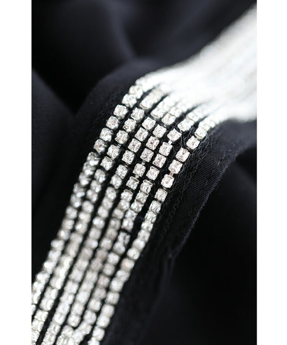 【アウトレット返品交換不可】存在感あるビジュータイの艶カットソートップス