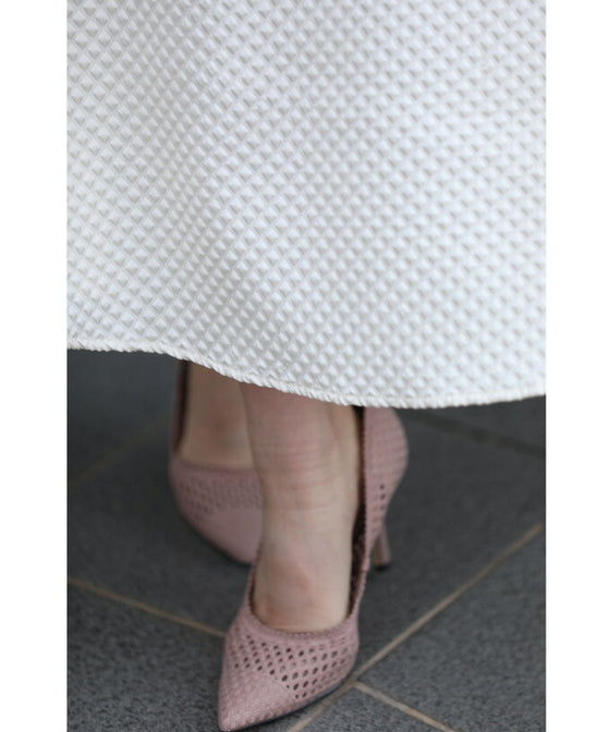 ぽこぽこ浮き立つエンボス加工の立体柄セットアップ