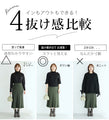 袖ポワンとオフネックのニットトップスポワン袖