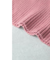 Knit top with puffed sleeves and off-neck puffed sleeves