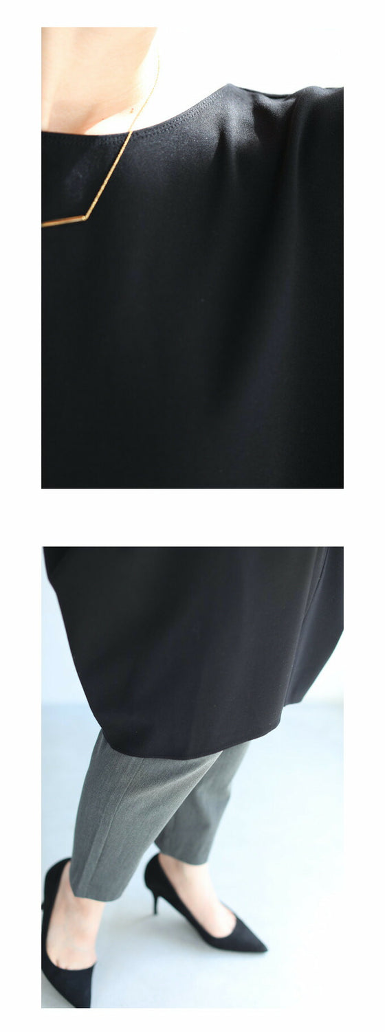 【セール商品返品交換不可】着痩せ変形ゆったりチュニックトップス