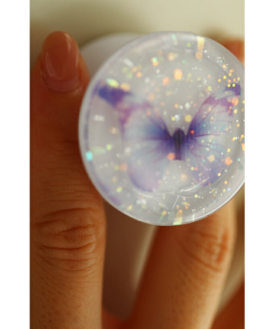 [Sale items cannot be returned or exchanged] An elegant butterfly-shaped smartphone accessory to prevent falling. 
