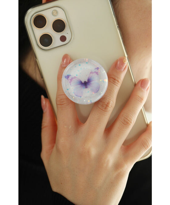 [Sale items cannot be returned or exchanged] An elegant butterfly-shaped smartphone accessory to prevent falling. 